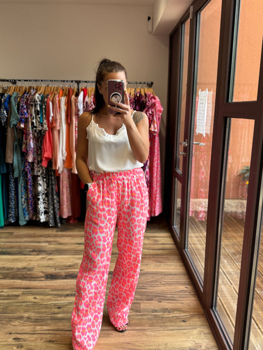 Pantalon Mahé fuchsia