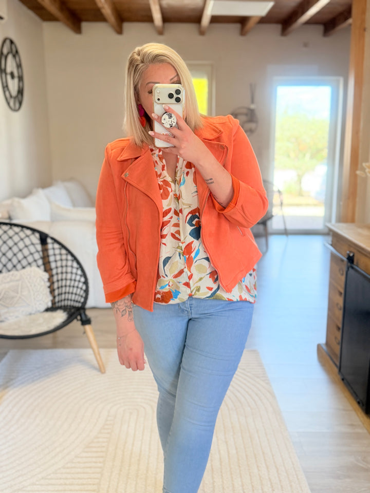 Veste suédine CURVY