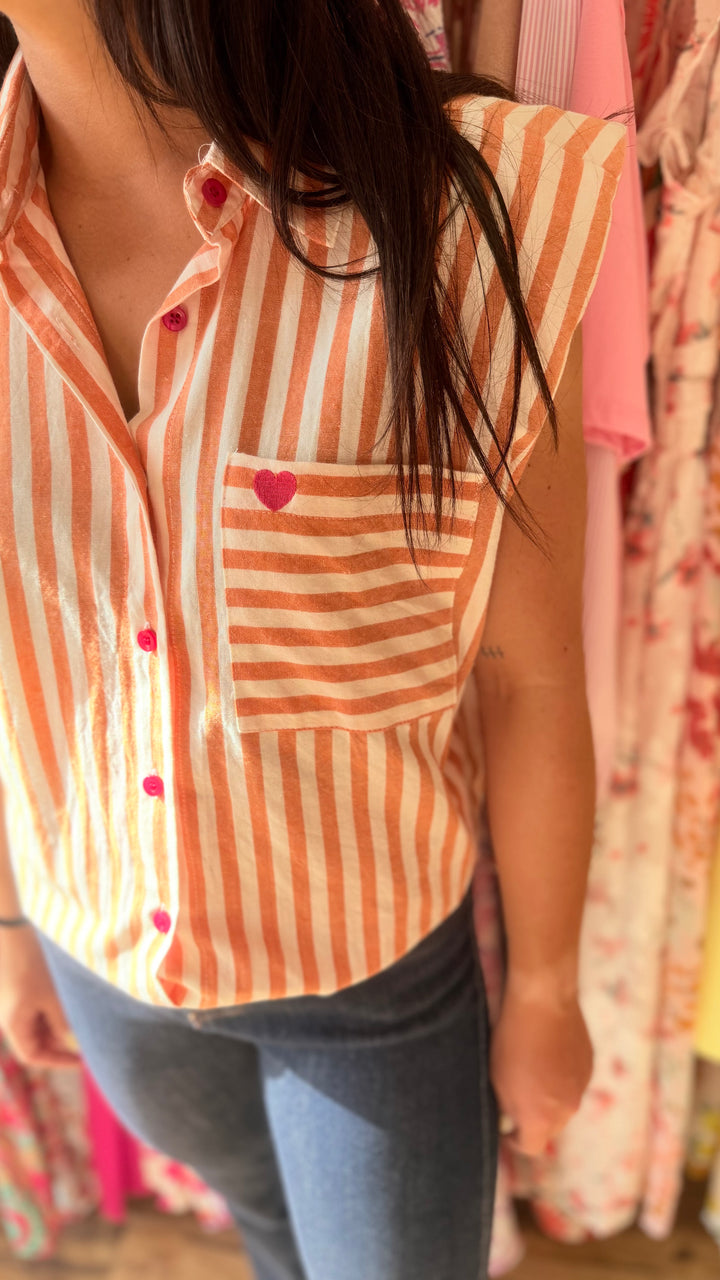 Chemise Calsy orange