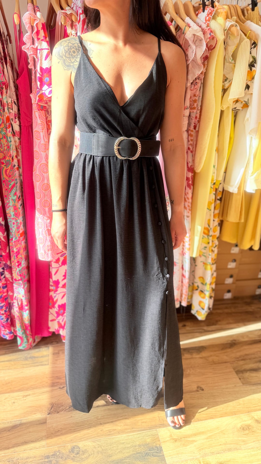 Robe longue Amanda noir