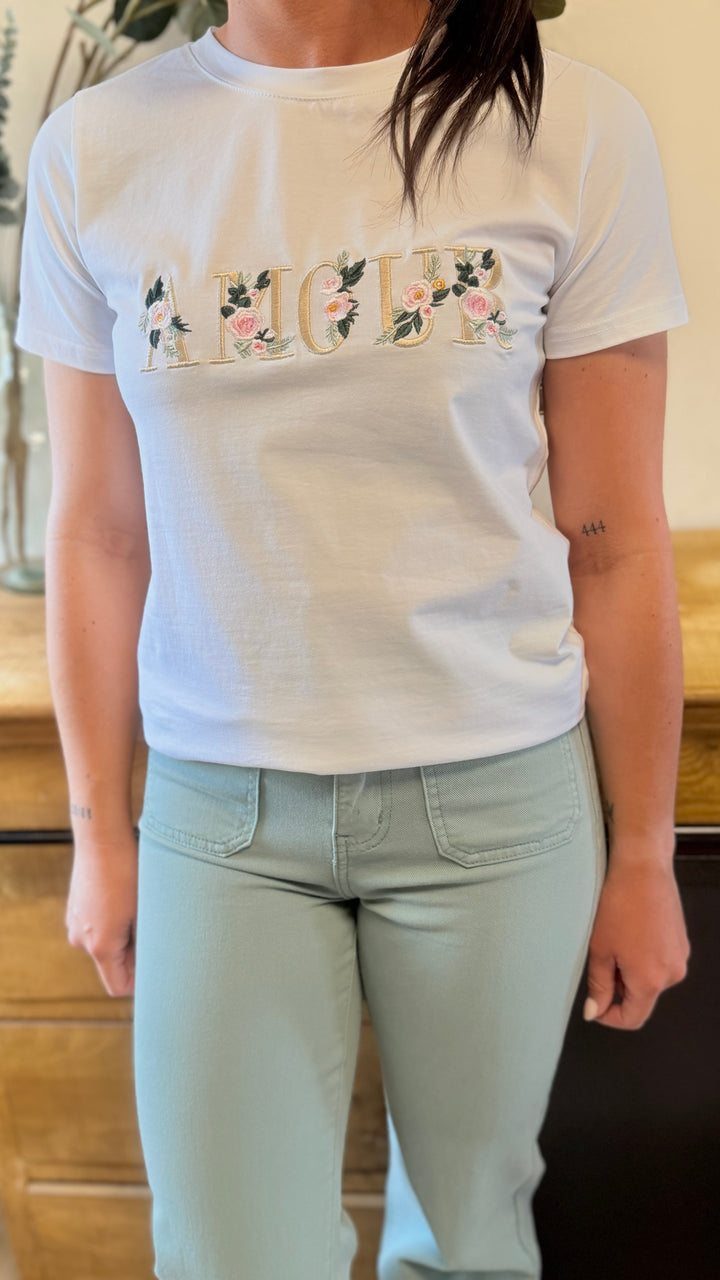 Teeshirt amour fleur