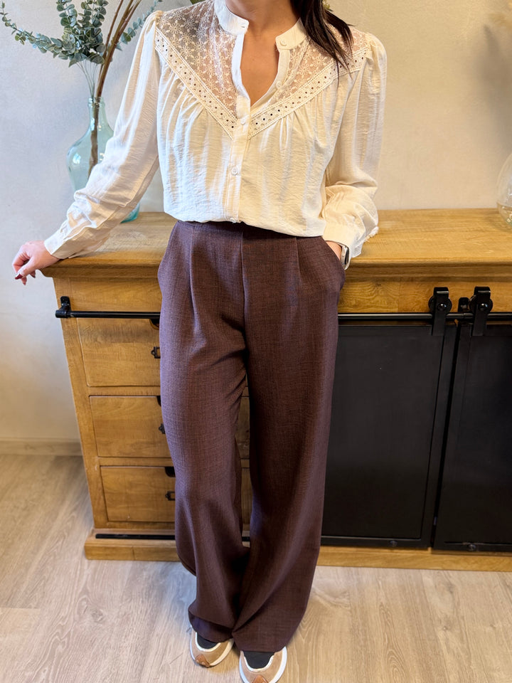 Pantalon Edy chocolat