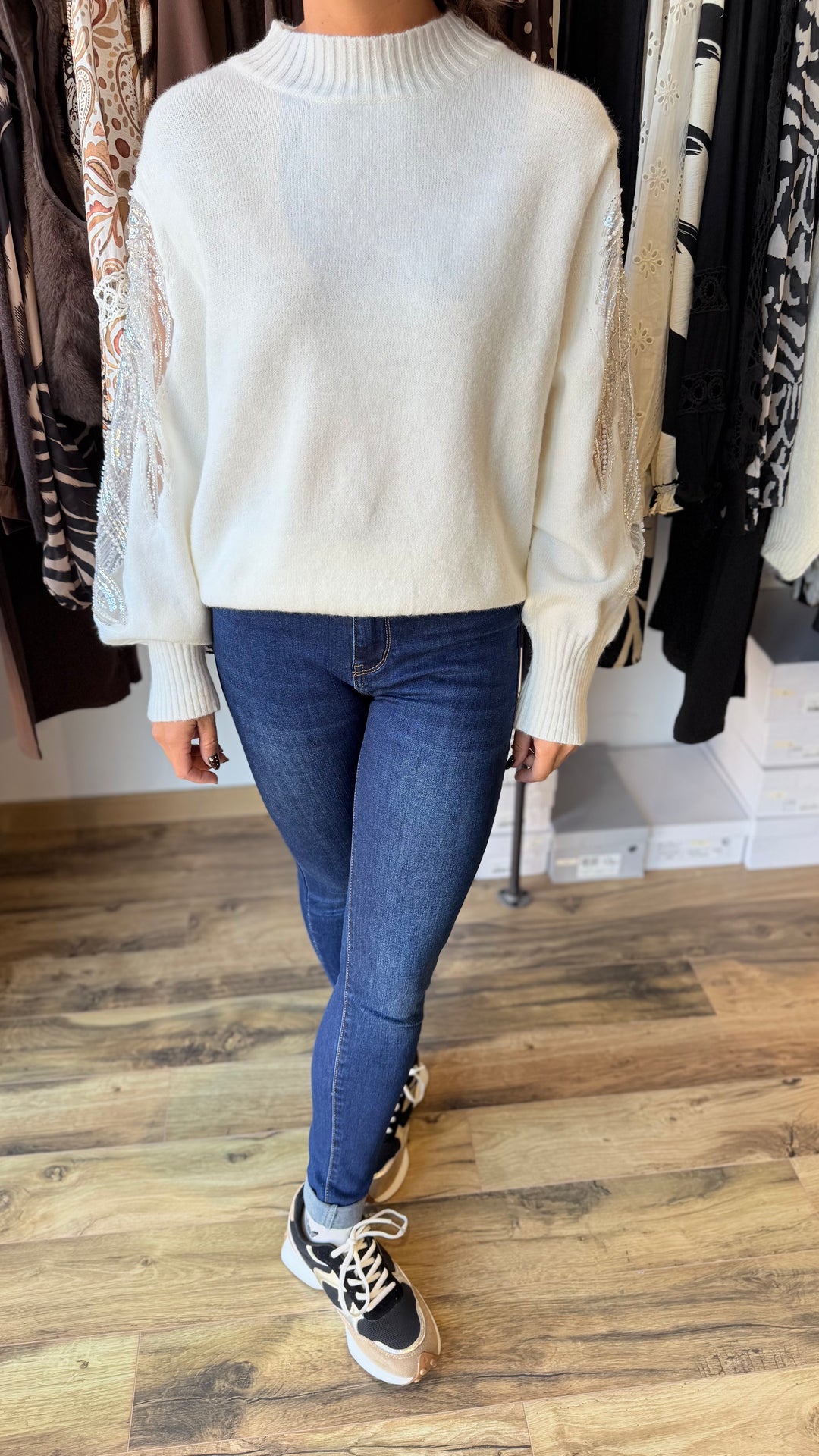 Pull Sab blanc CURVY