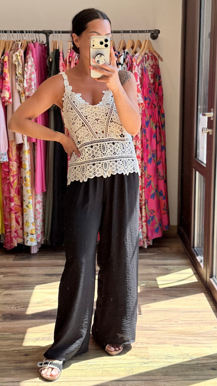 Pantalon Valentino noir CURVY