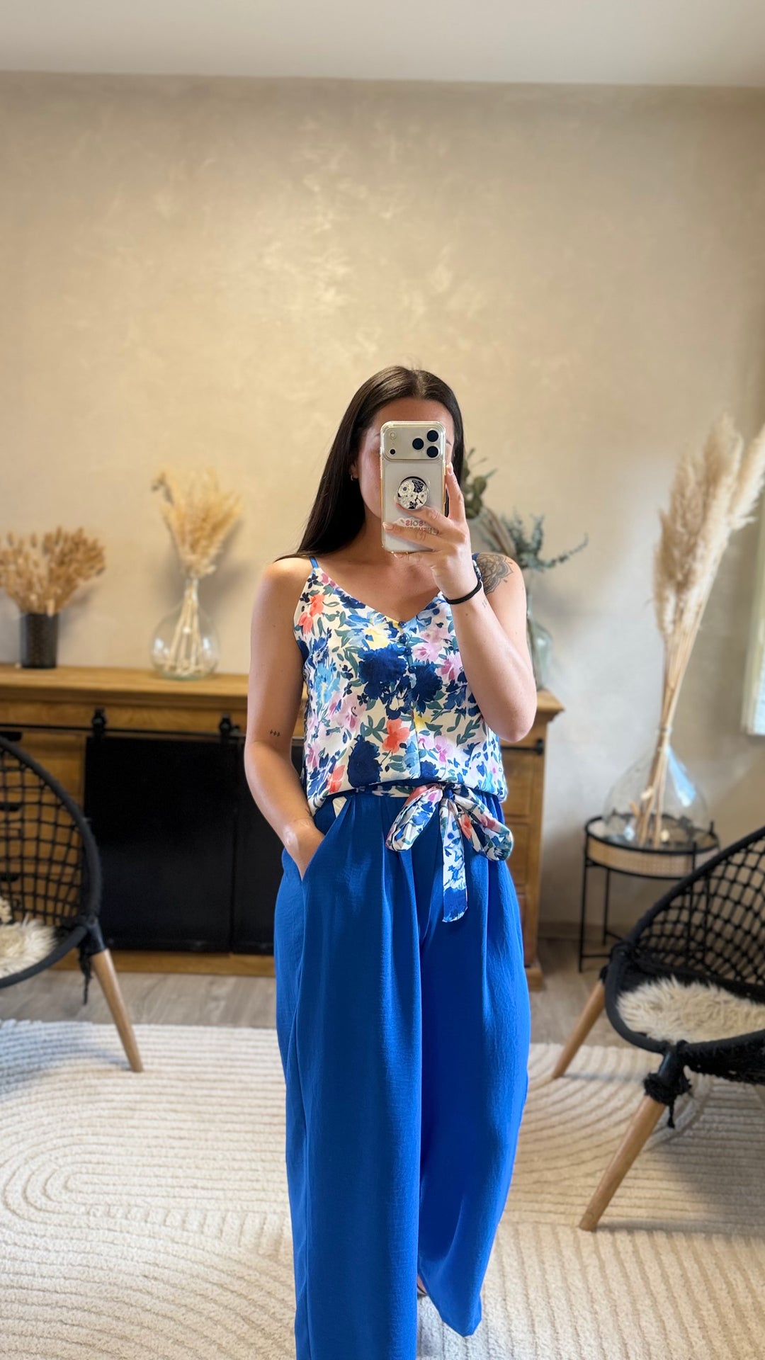 Pantalon Candice bleu CURVY