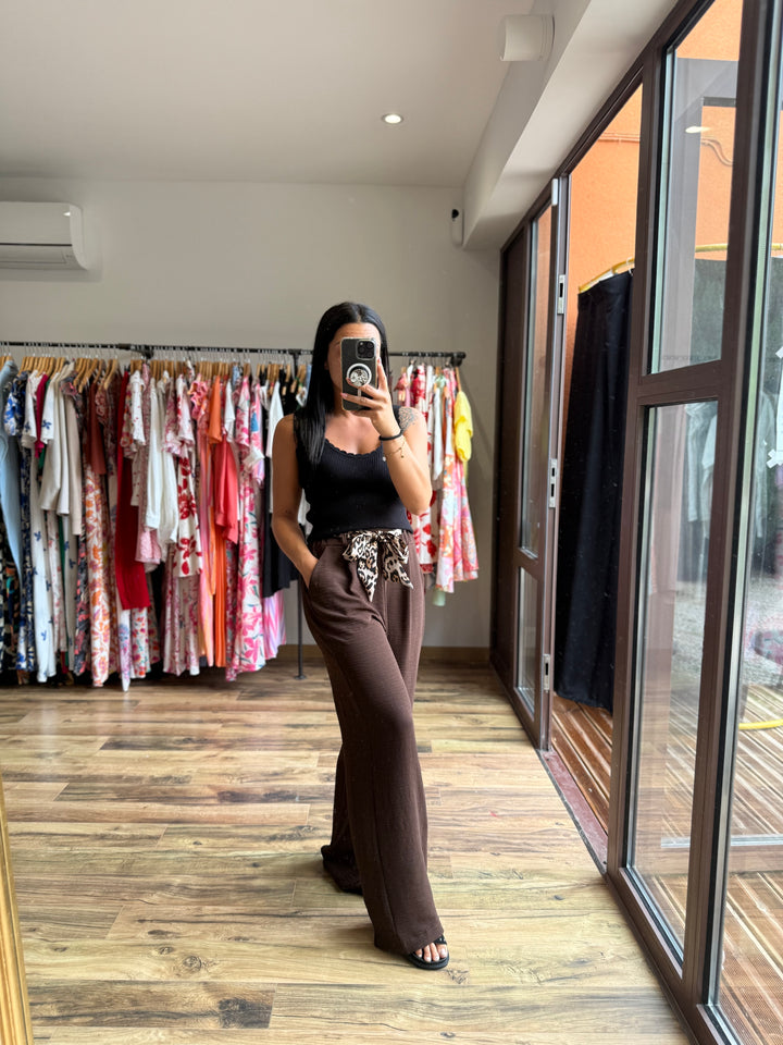 Pantalon Eliam chocolat