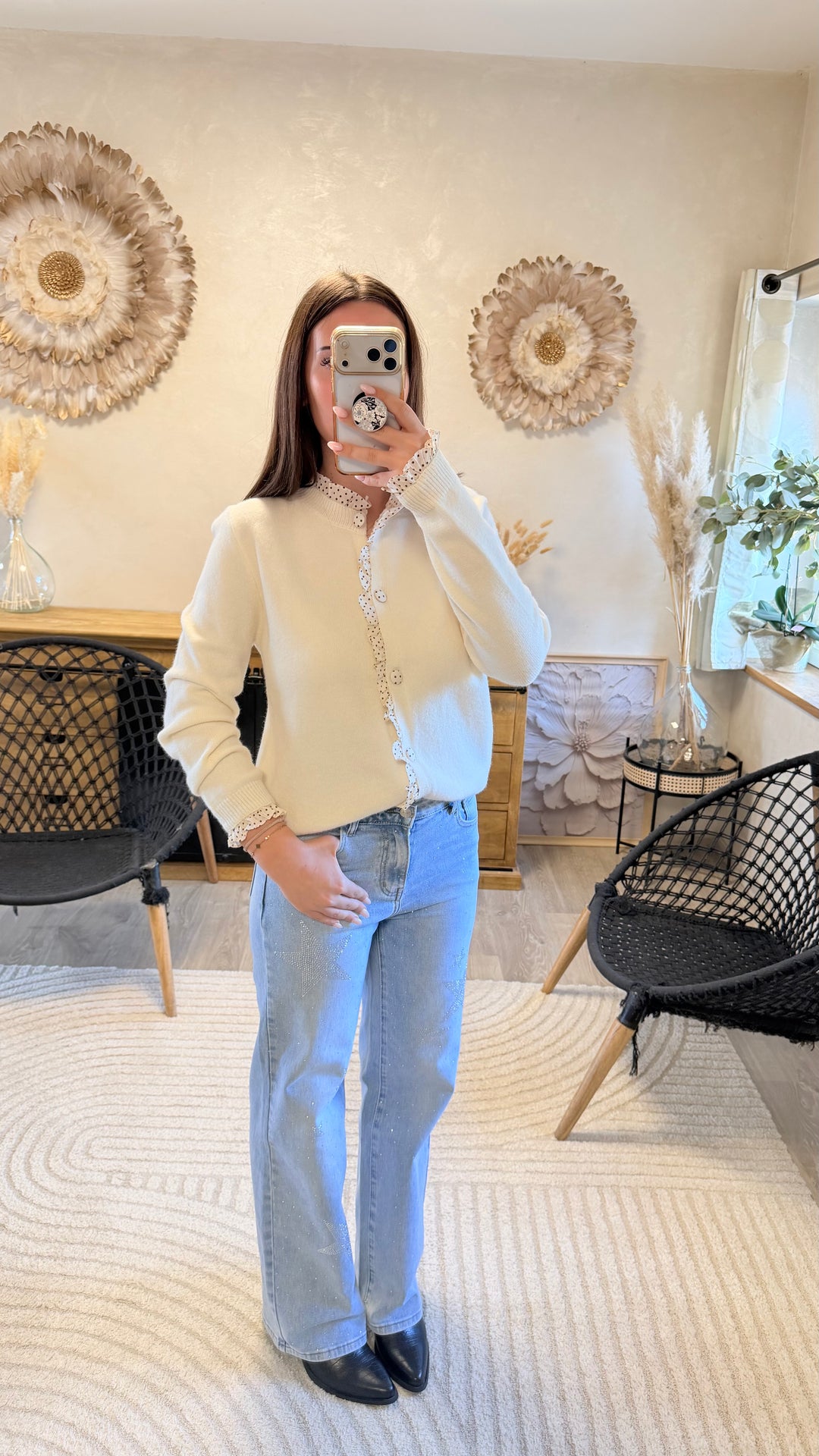 Gilet Amane écru