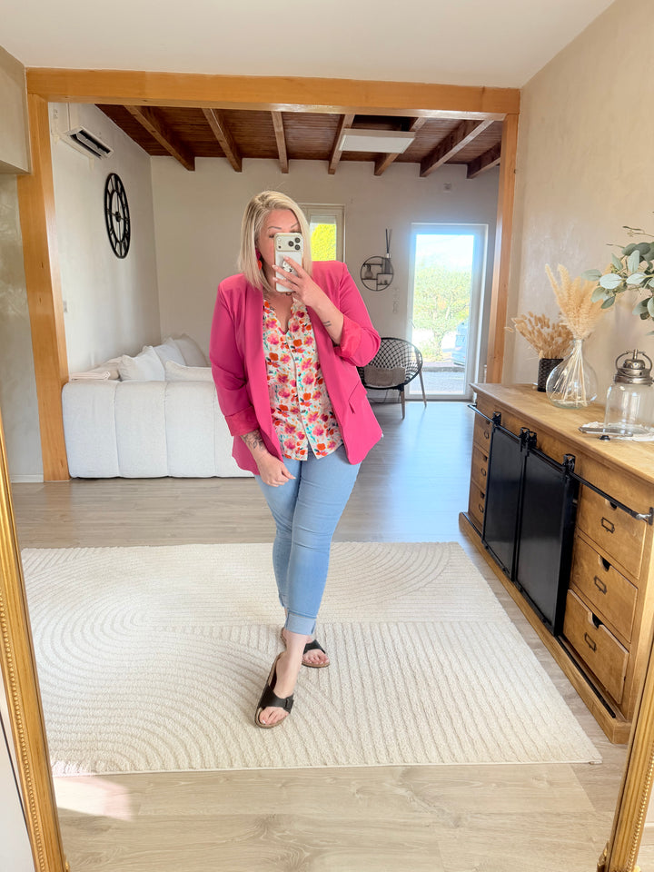 Blazer fushia CURVY 42 au 46