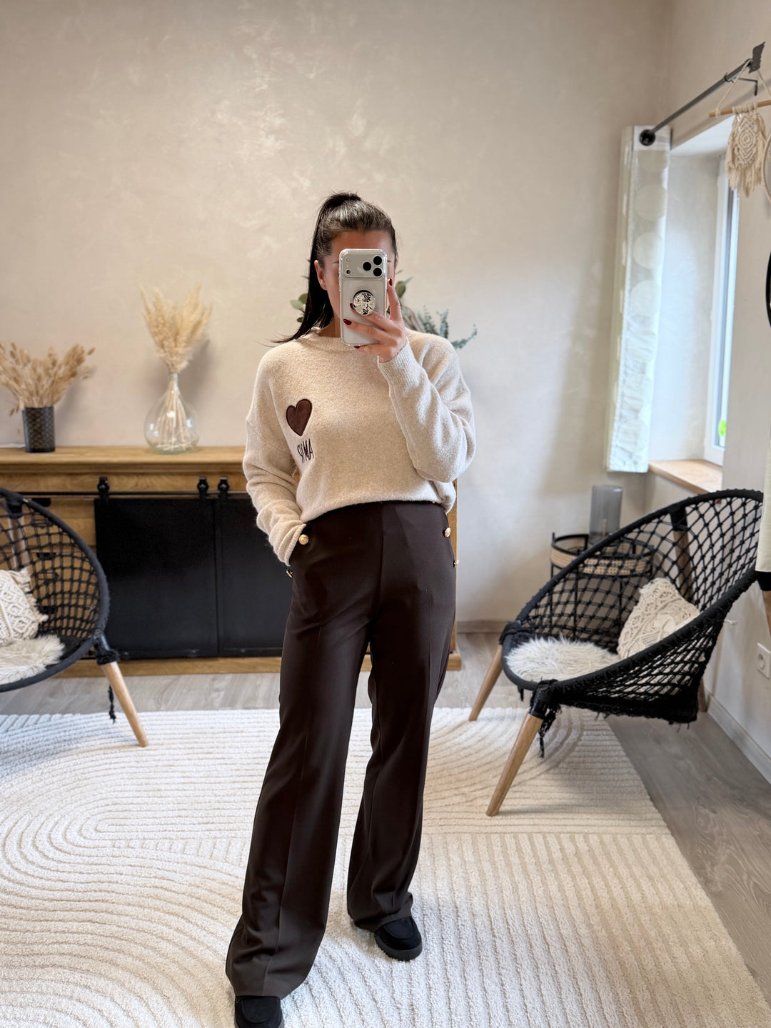 Pantalon Gulia chocolat