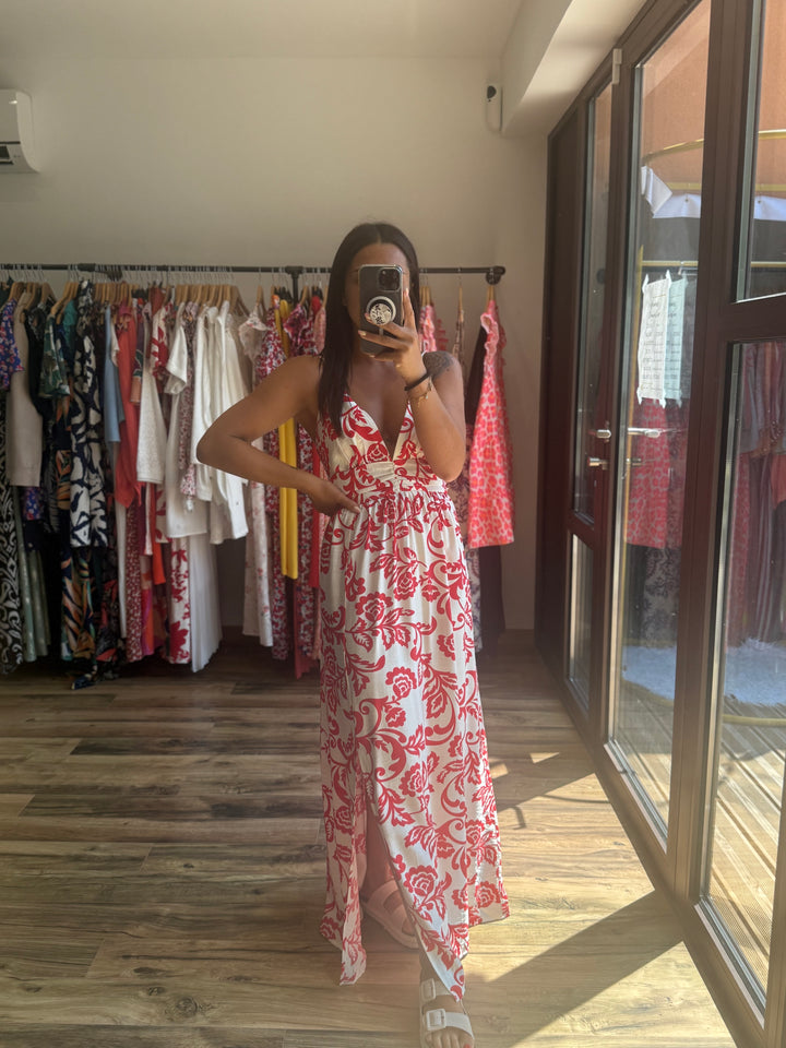 Robe Étienne rouge CURVY