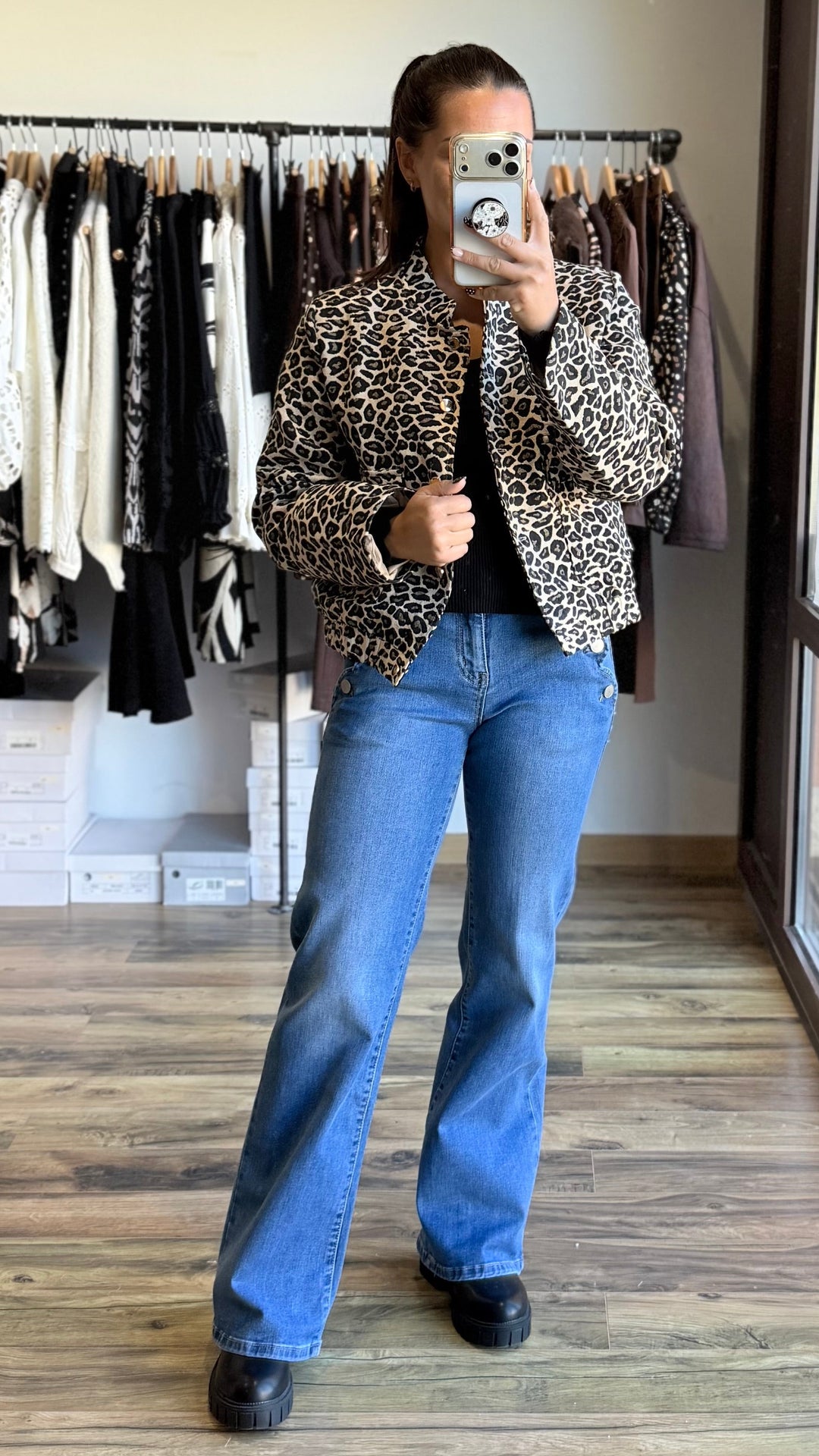 Veste Tina léopard
