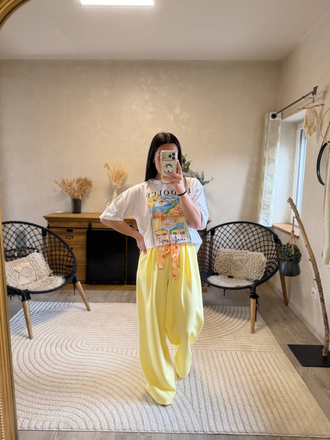 Pantalon Hella jaune