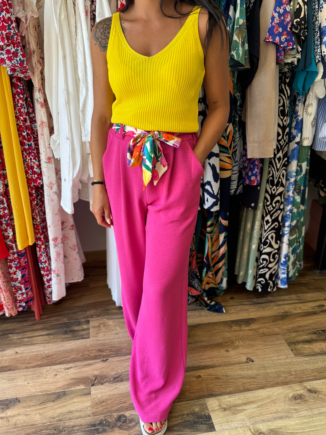Pantalon Eliam rose