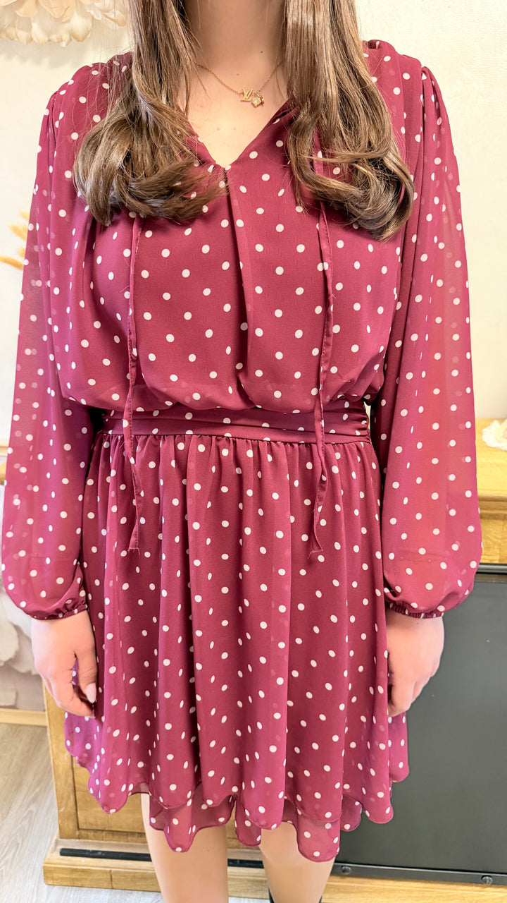 Robe Zola bordeaux