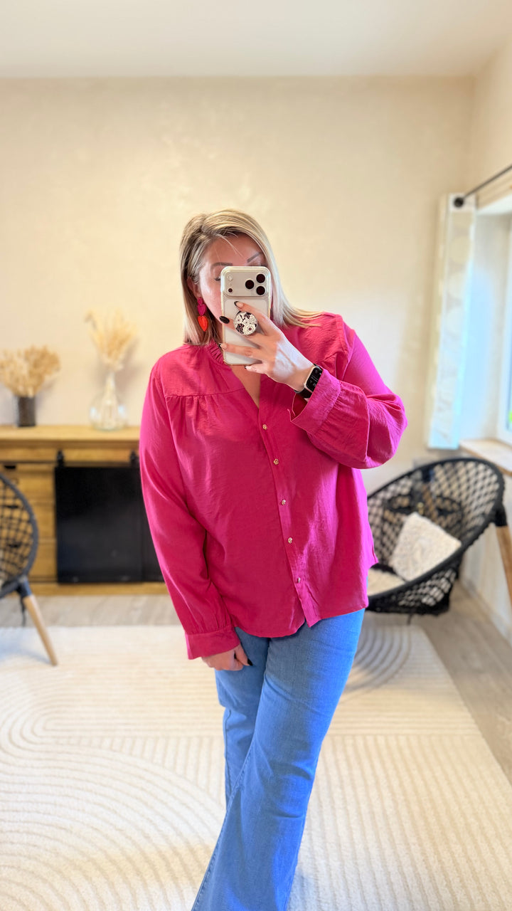 Chemise slava fuchsia CURVY