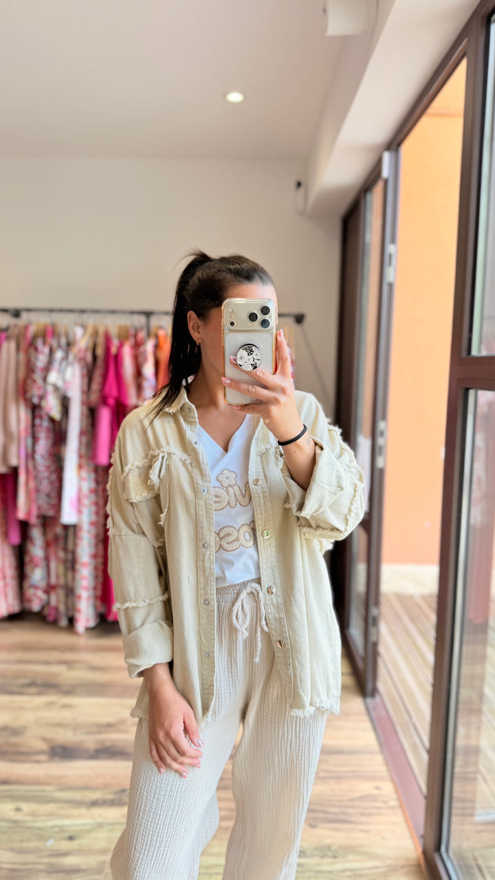 Teeshirt la vie en rose beige