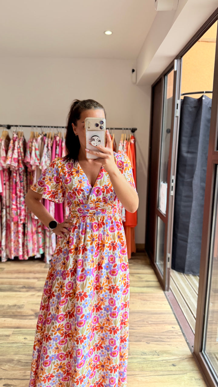 Robe longue Lise (dos ouvert)