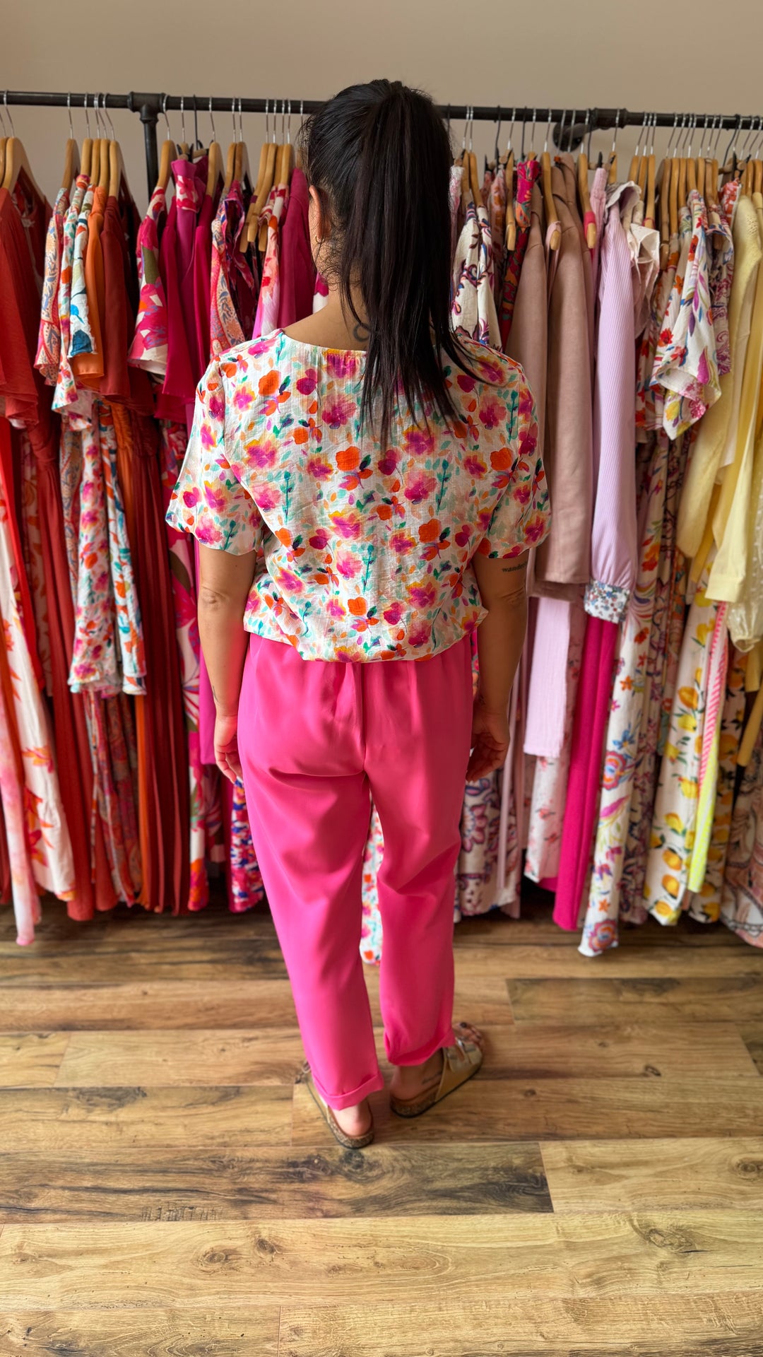 Pantalon Evy rose