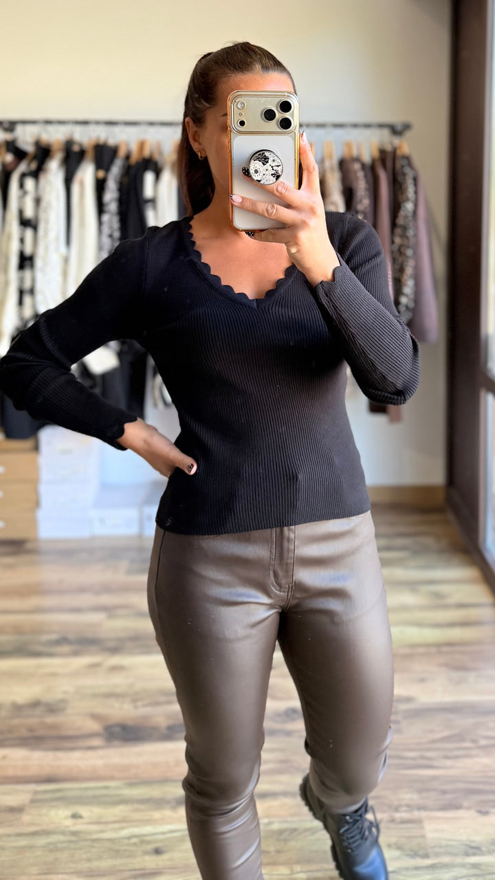 Pull fin Simah noir