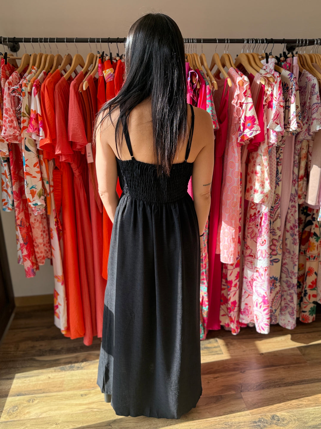 Robe longue Amanda CURVY noir