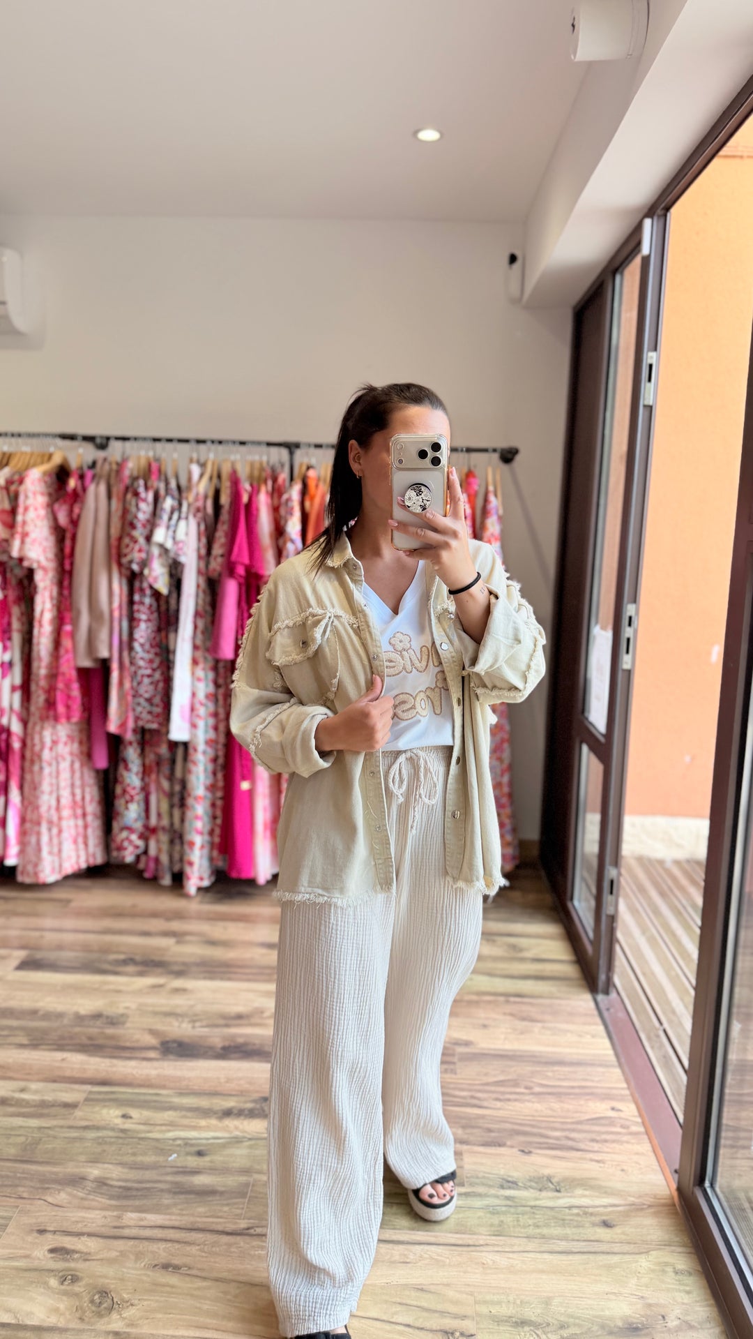 Teeshirt la vie en rose beige