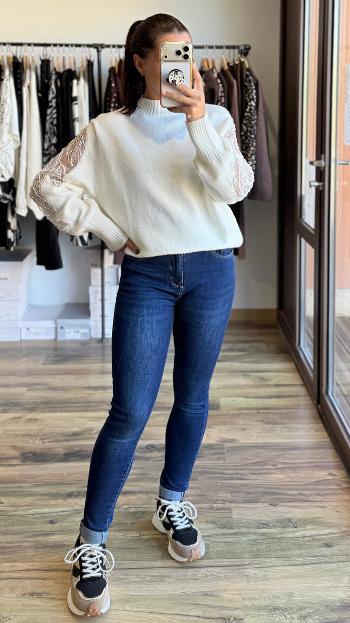 Pull Sab blanc CURVY