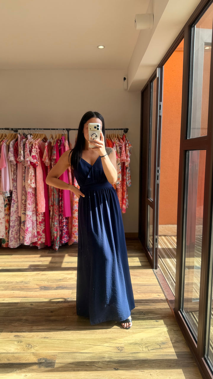 Robe longue Molly marine