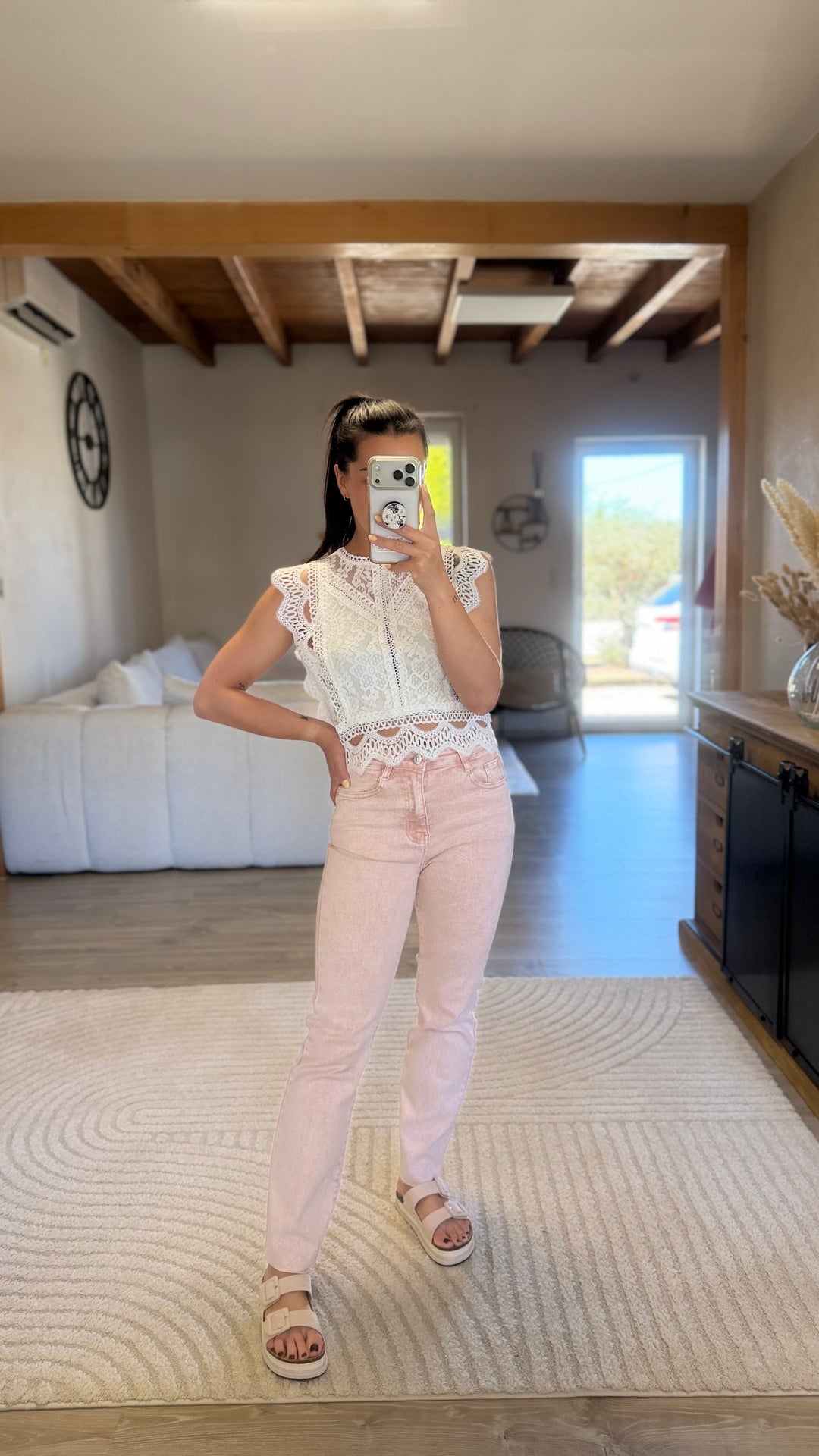 Top Uline blanc