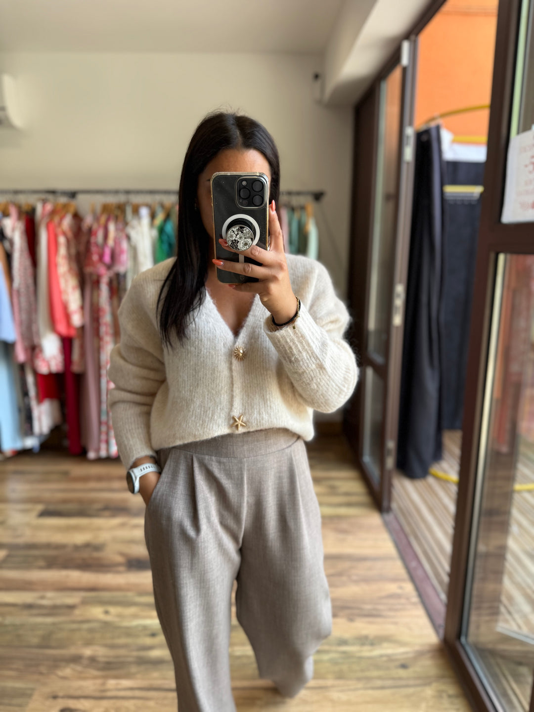 Pantalon Edy taupe