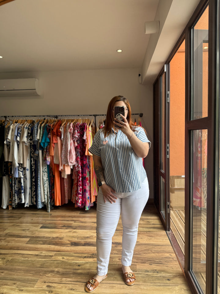 Jean blanc CURVY
