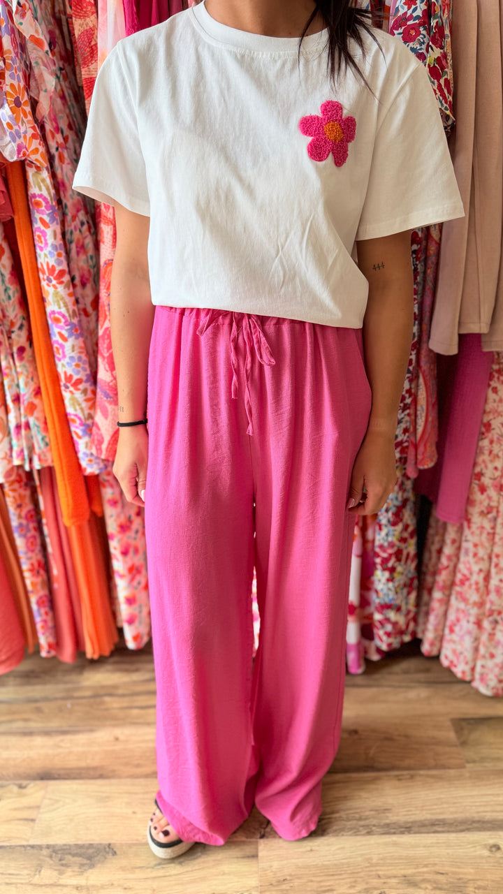 Pantalon Mopy rose F