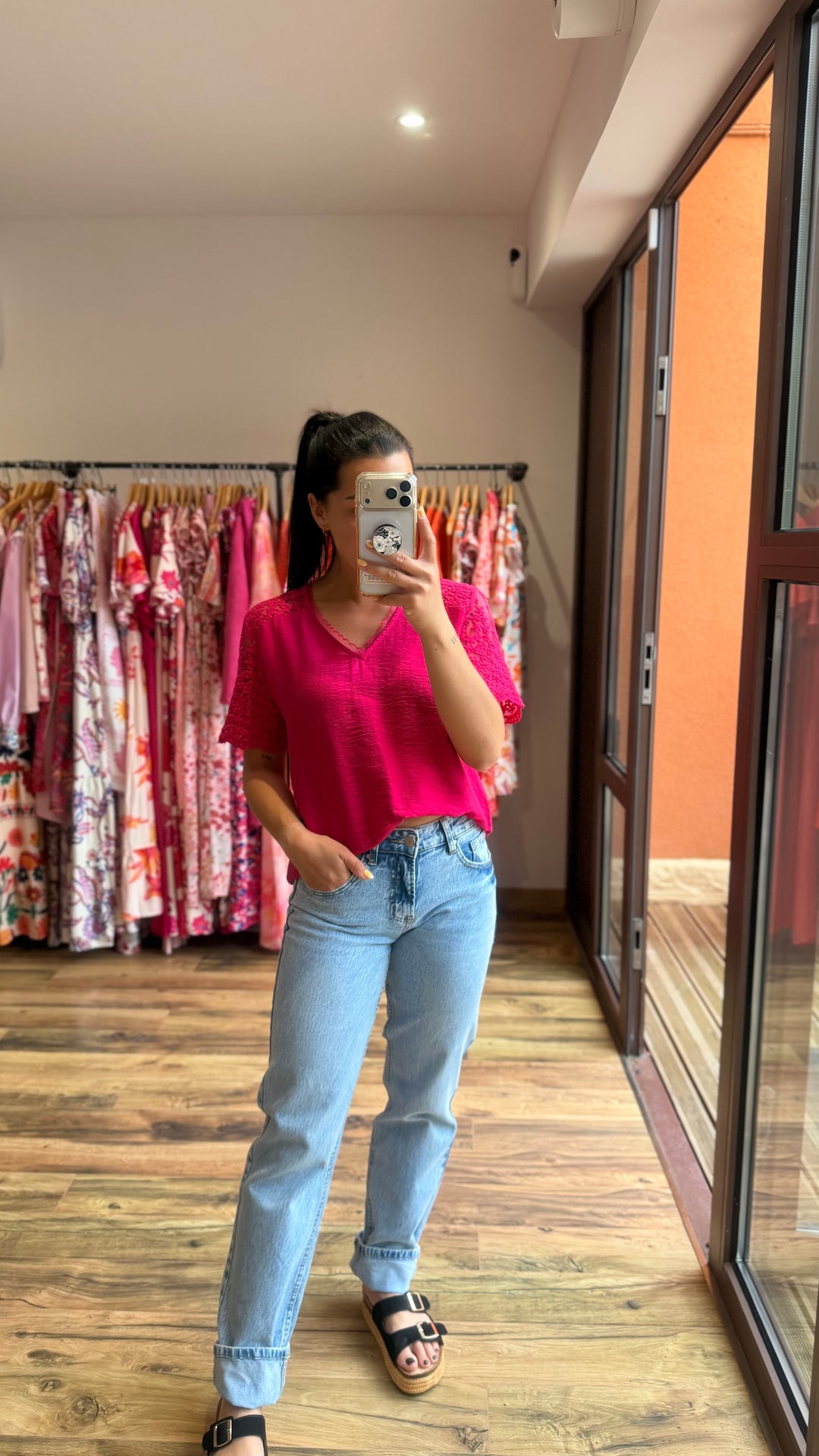 Top Miya fuschia CURVY