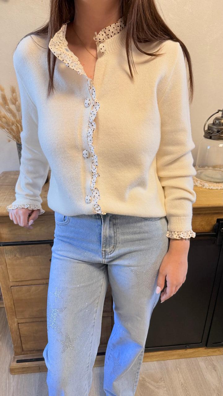 Gilet Amane écru