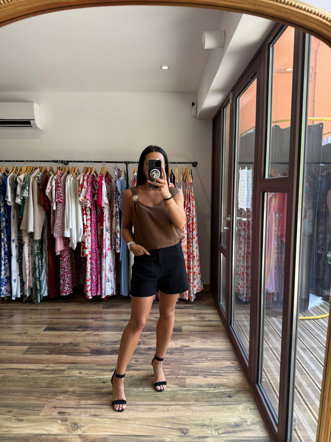 Top Soleya marron