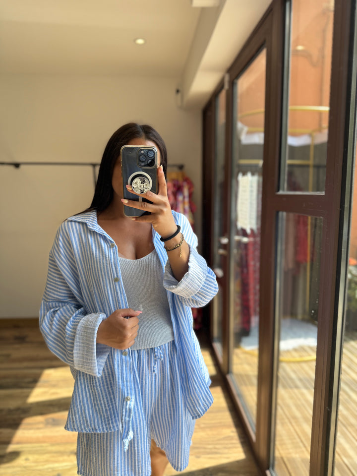 Top Afida bleu