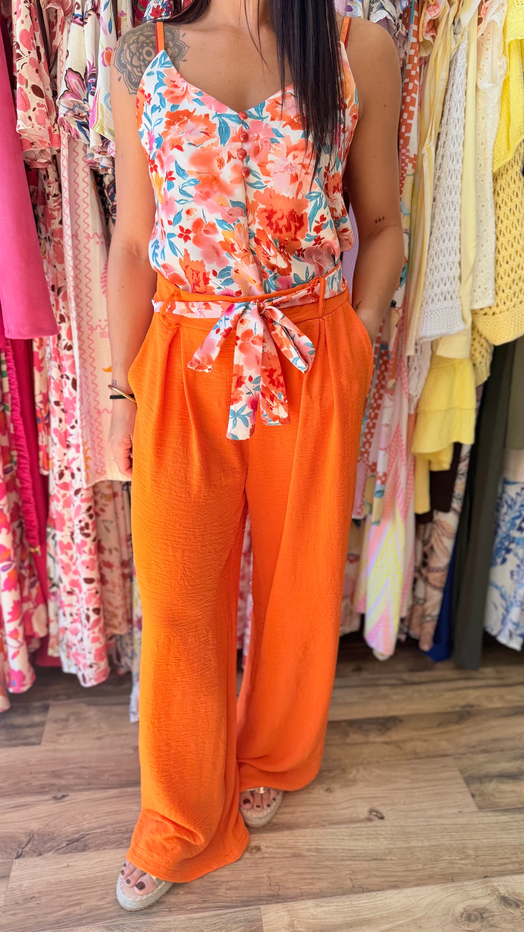 Pantalon Candice orange