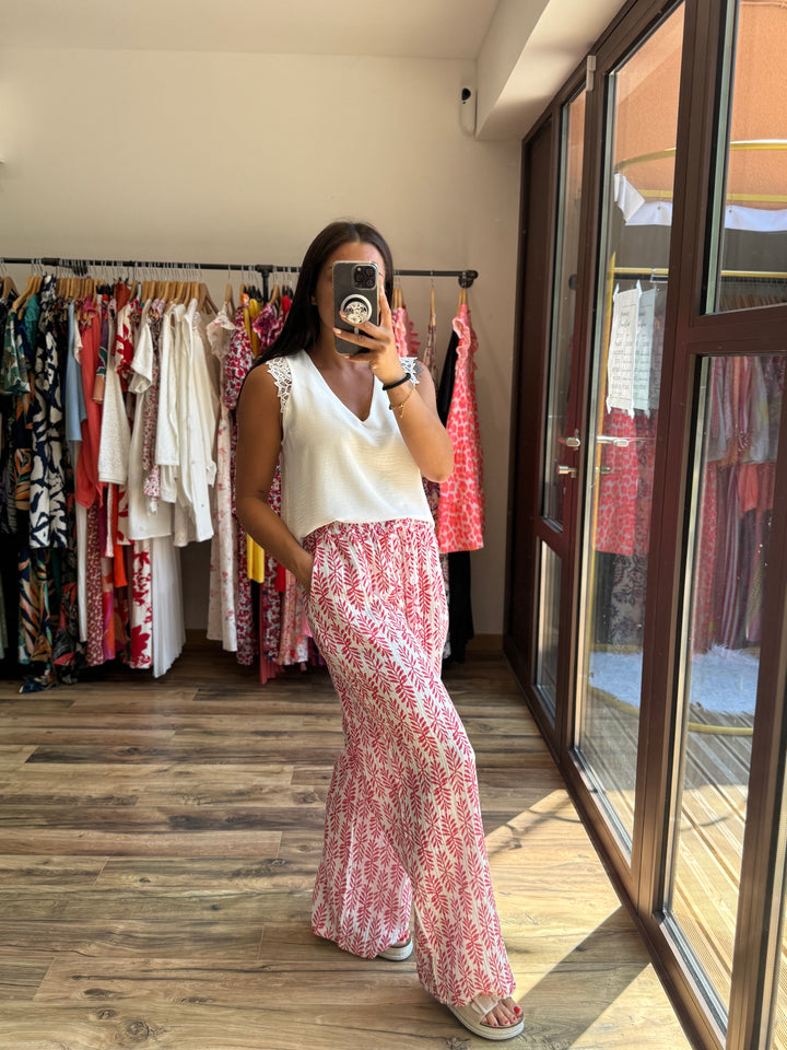 Pantalon Oria rouge