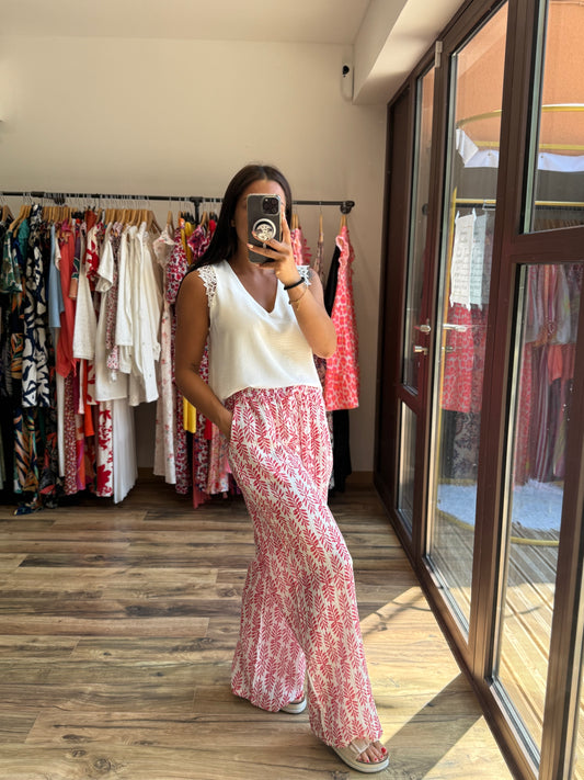 Pantalon Oria rouge