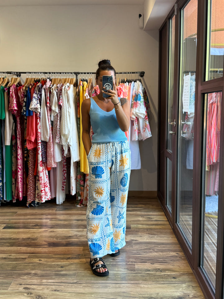 Pantalon Calypso bleu