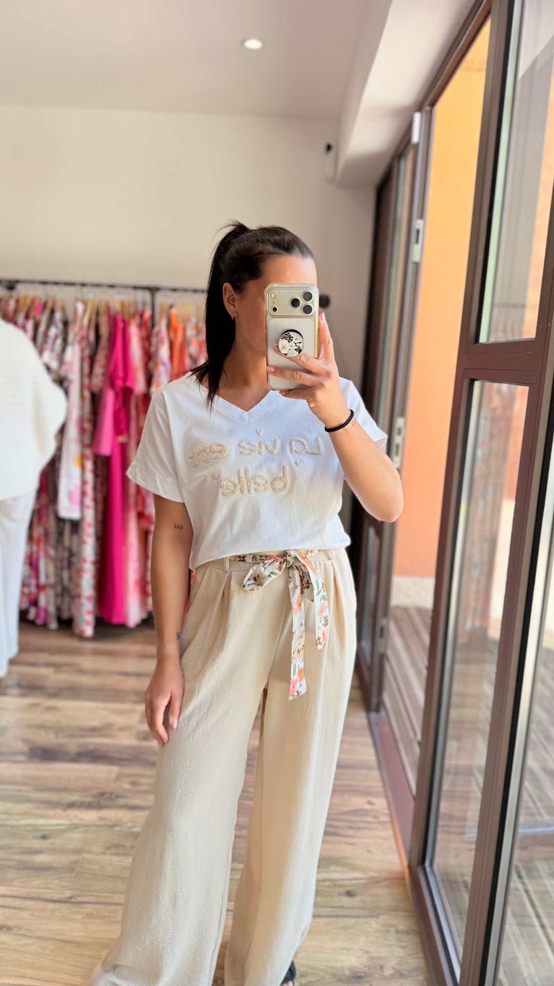Pantalon Candice beige CURVY