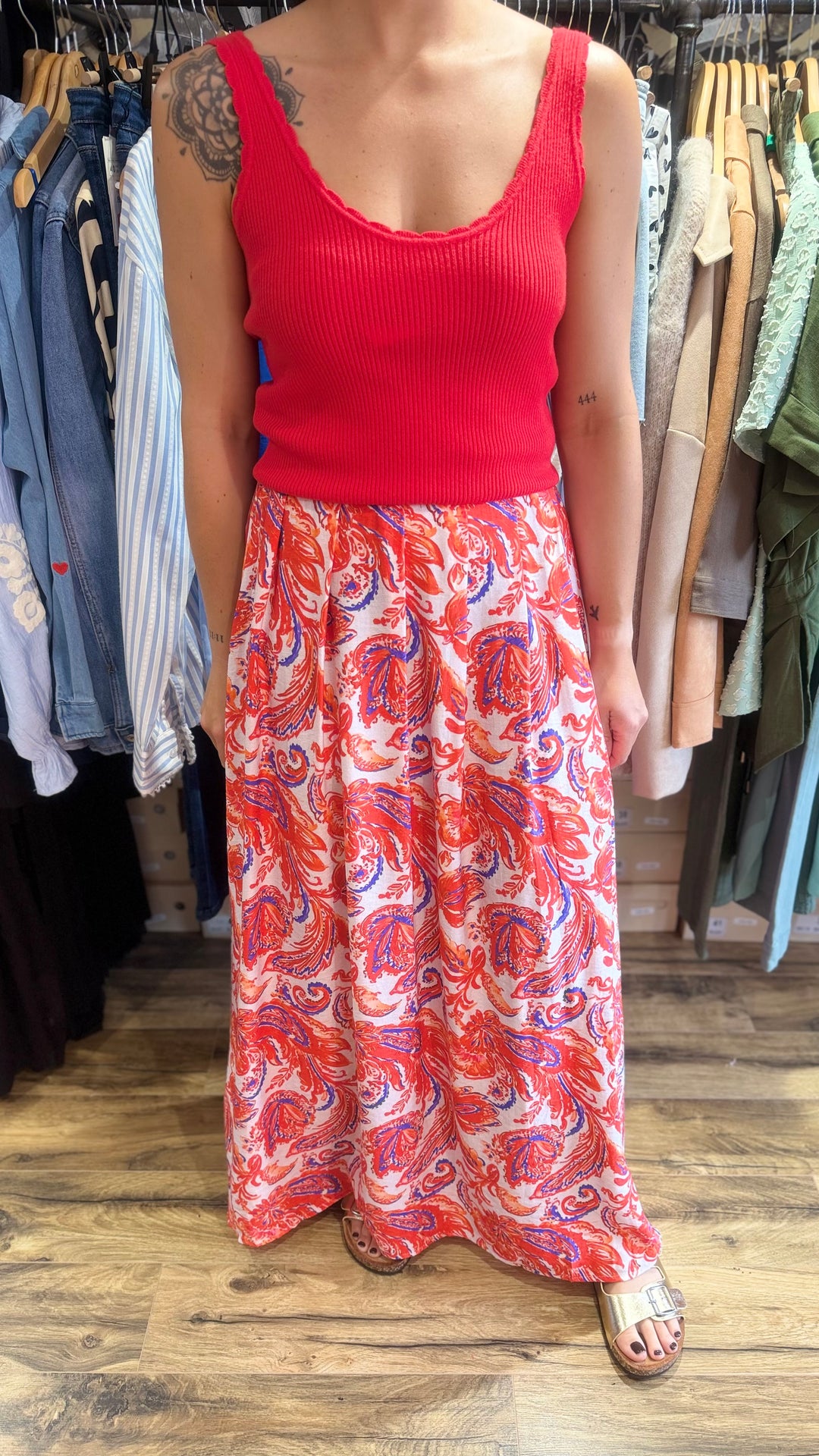 Top Molos rouge