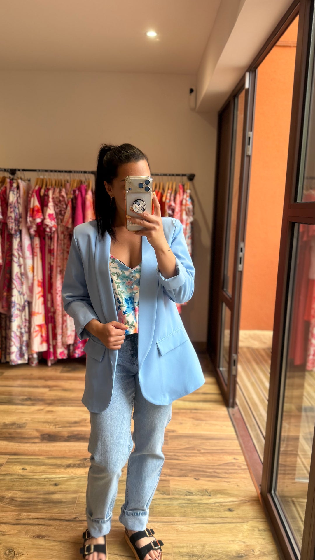 Blazer bleu ciel