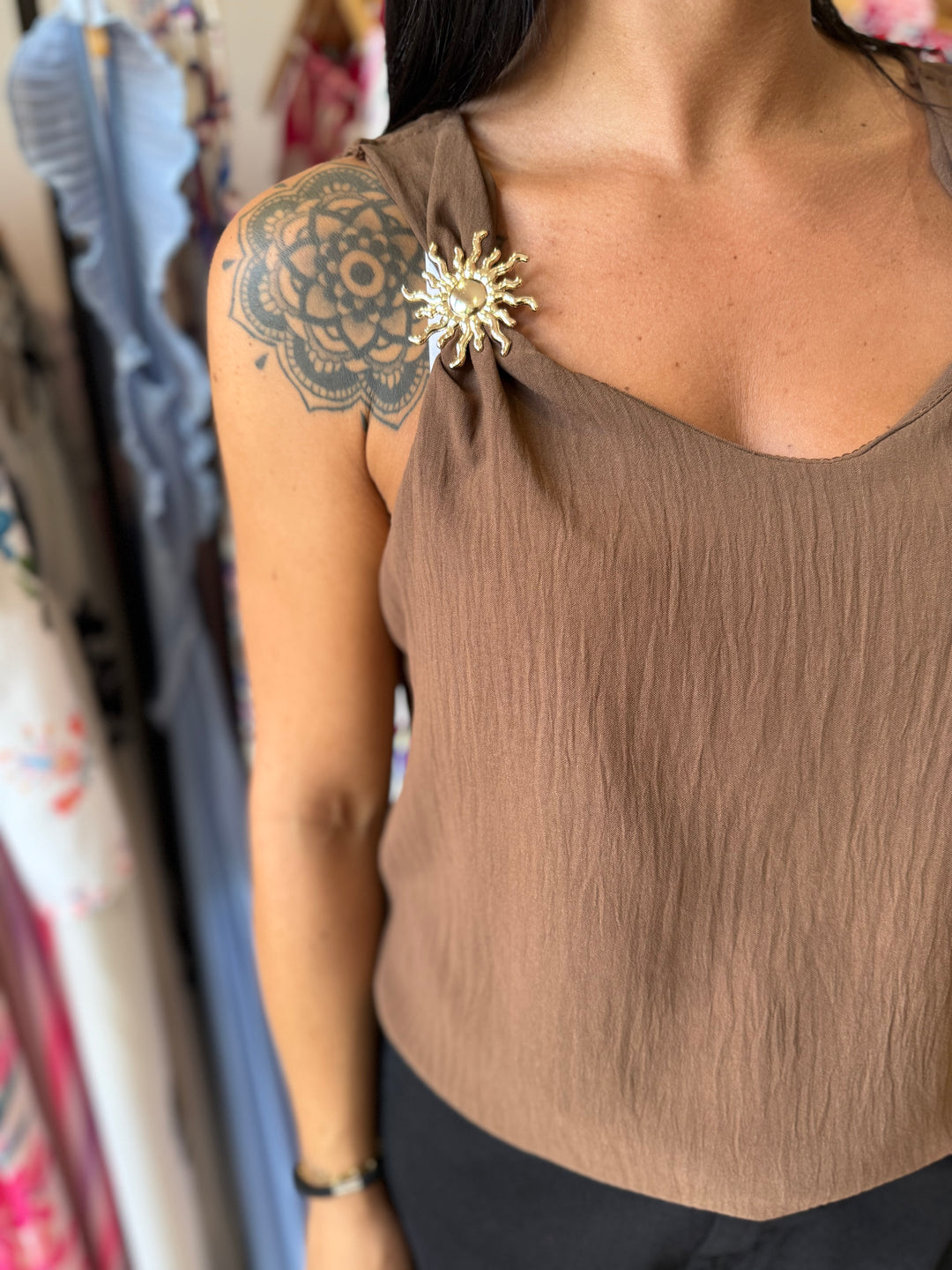 Top Soleya marron