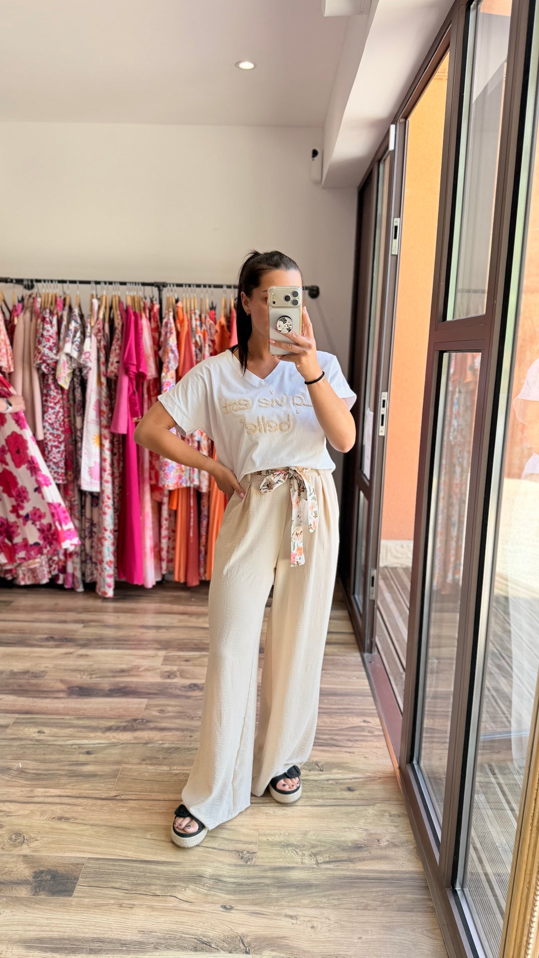 Pantalon Candice beige CURVY