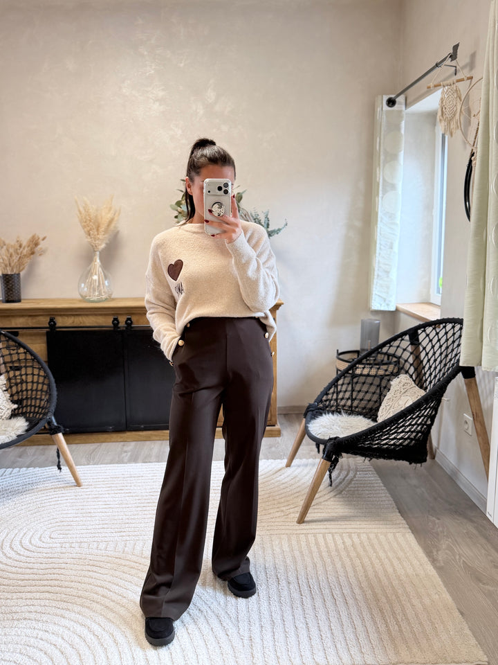 Pantalon Gulia chocolat
