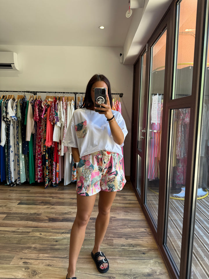 Ensemble Parrot rose