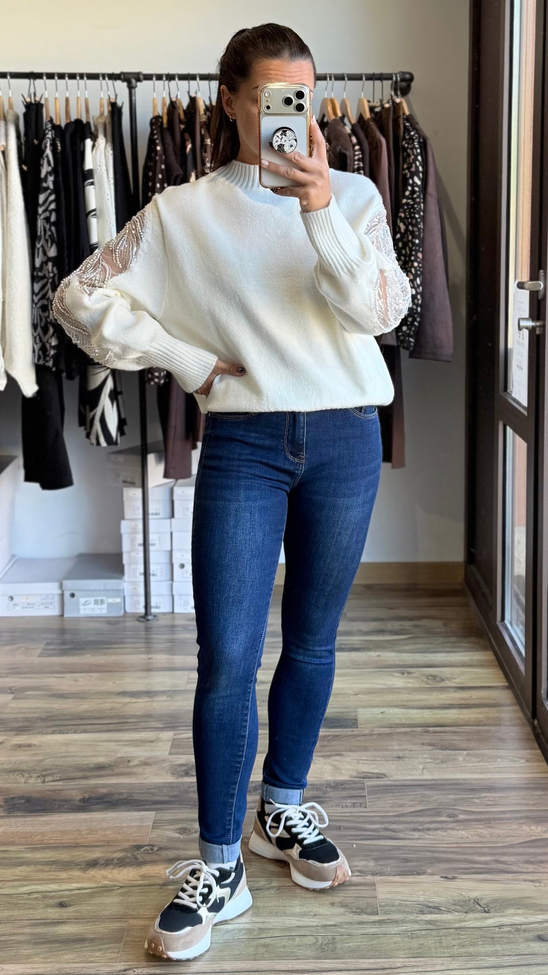 Pull Sab blanc CURVY