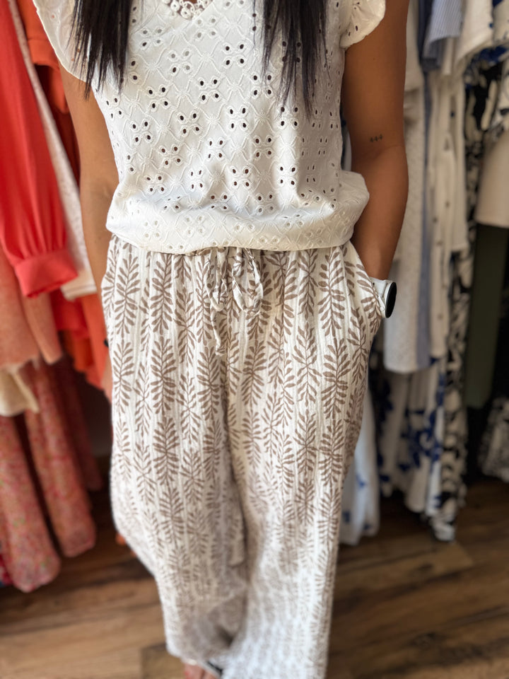 Pantalon Oria beige