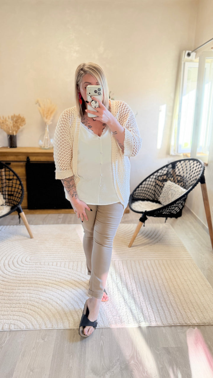 Top Hosa blanc CURVY