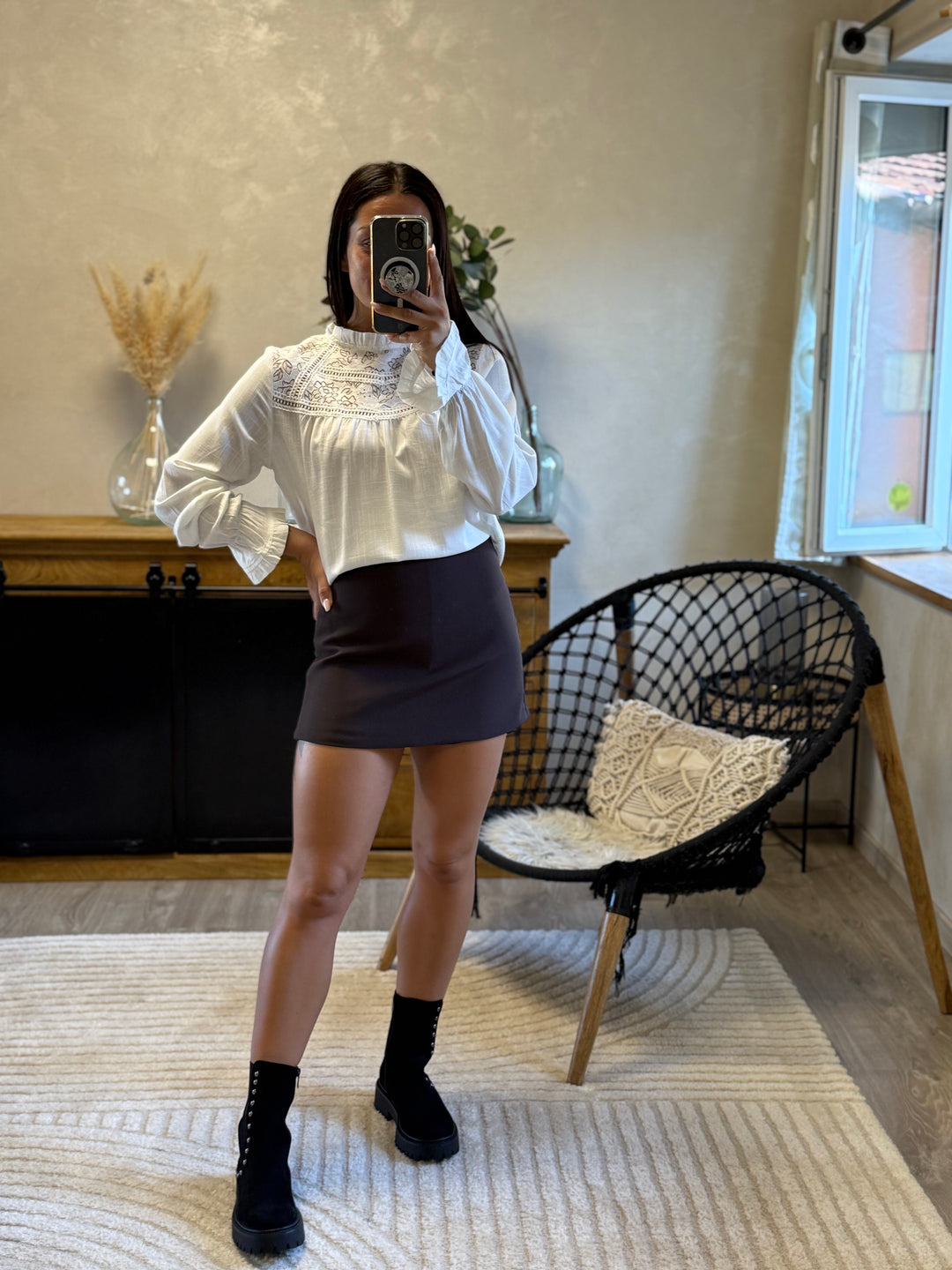 Blouse Fabi blanche